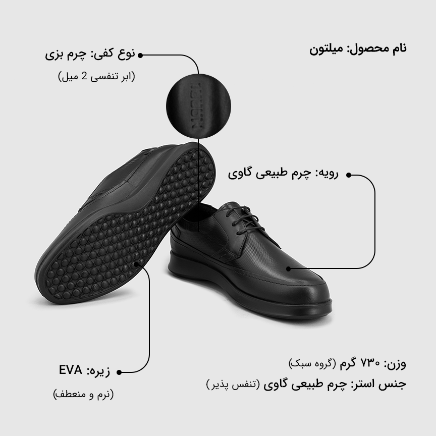 کفش مردانه میلتون