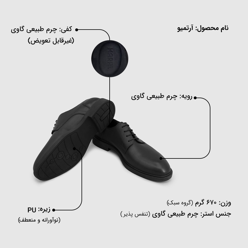 کفش مردانه آرتمیو