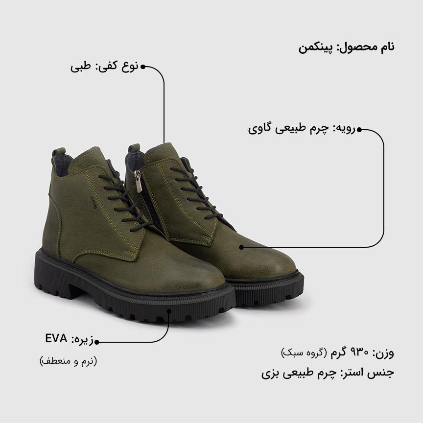بوت مردانه پینکمن