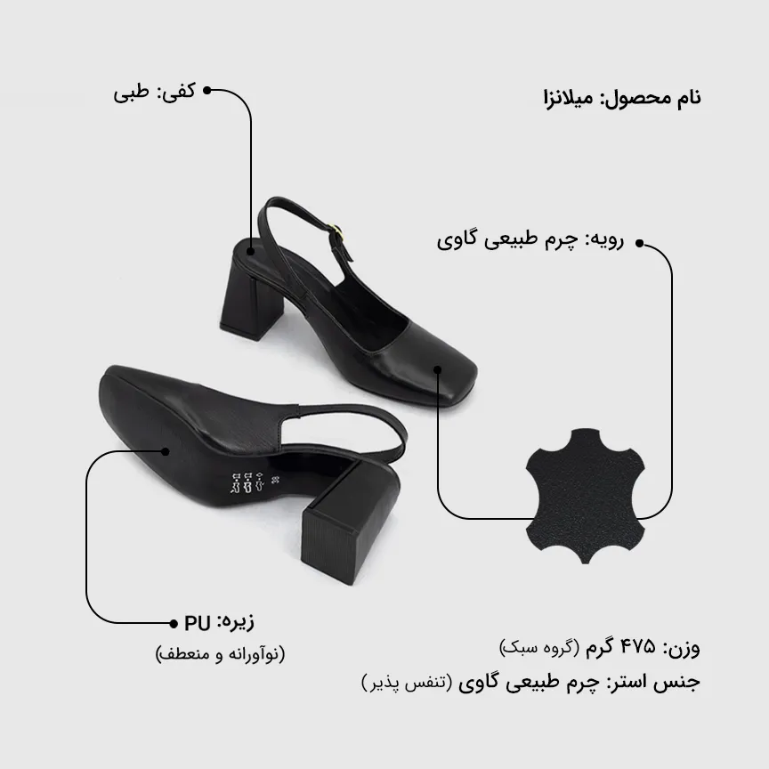 کفش زنانه میلانزا