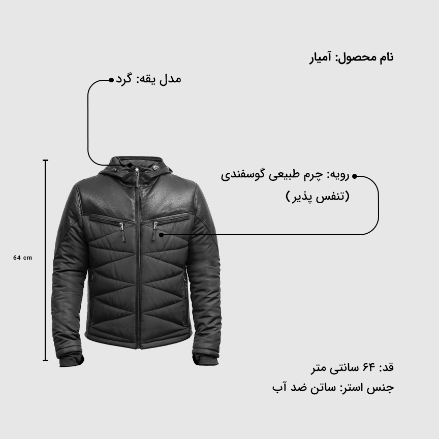 کاپشن مردانه آرکان