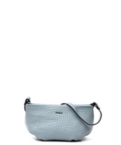 کیف کراس بادی زنانه بژین - آبی - کروکو